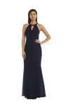 Nightway Long Glitter Knit Dress Formal 21555 - The Dress Outlet