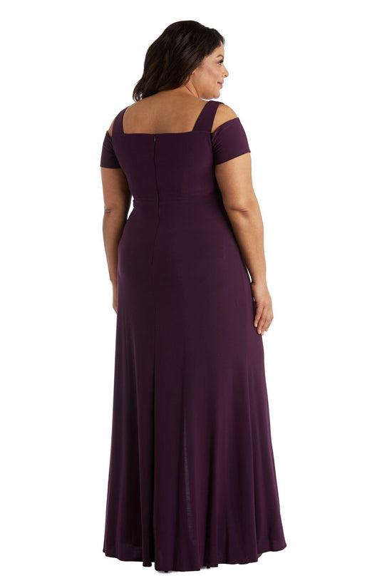 Plum Nightway Plus Size Long Formal Dress 21519W for $74.99 – The Dress ...