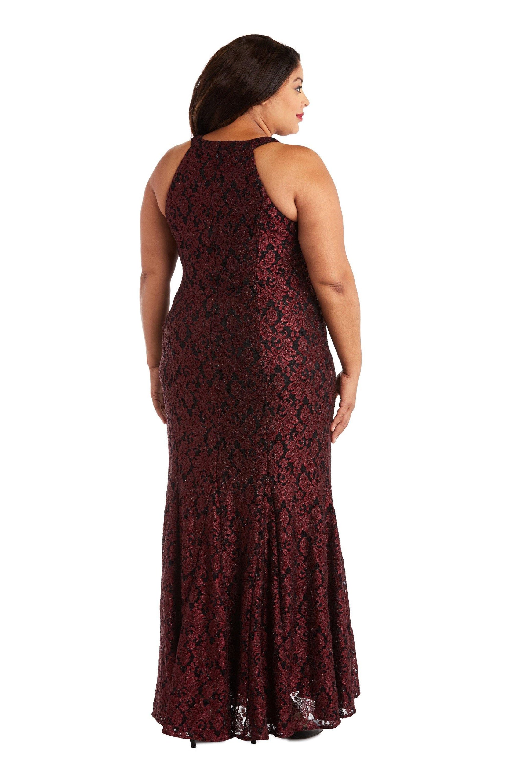 Spruce Nightway Plus Size Long Formal Lace Dress 21689W for $94.99 ...