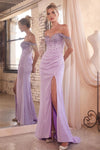 Prom Dresses Shimmering Long Fitted Prom Gown Lavender