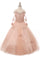 Off Shoulder Flower Girl Dress Ball Gown - The Dress Outlet Cinderella Couture