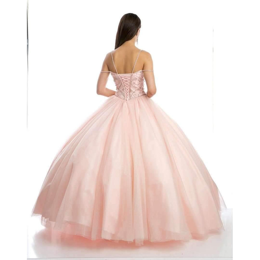 Off Shoulder Quinceanera Dress Long Ball Gown - The Dress Outlet Juliet