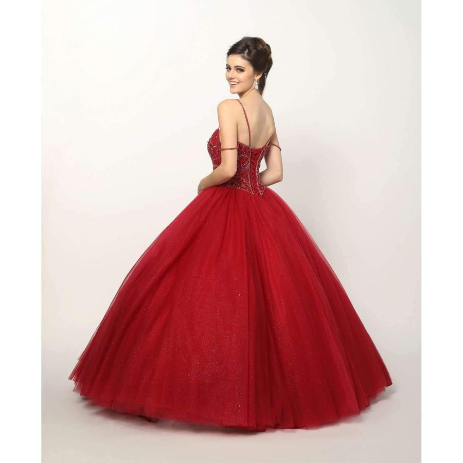 Off Shoulder Quinceanera Dress Long Ball Gown - The Dress Outlet Juliet