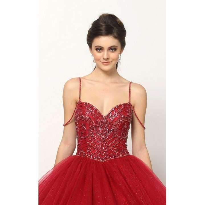 Off Shoulder Quinceanera Dress Long Ball Gown - The Dress Outlet Juliet