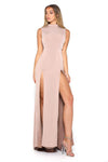 Portia and Scarlett Log Formal Jersey Dress Nude - The Dress Outlet Portia and Scarlett