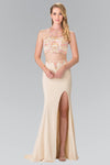 Prom 2 Piece Sexy Halter Evening Gown - The Dress Outlet Elizabeth K