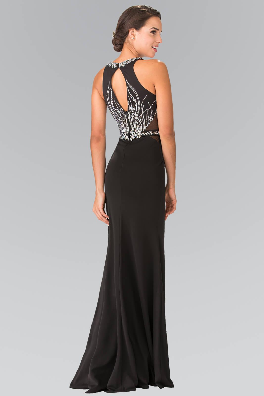 Black Prom Beaded Formal Dress Trumpet Gown | DressOutlet for $227.99 ...