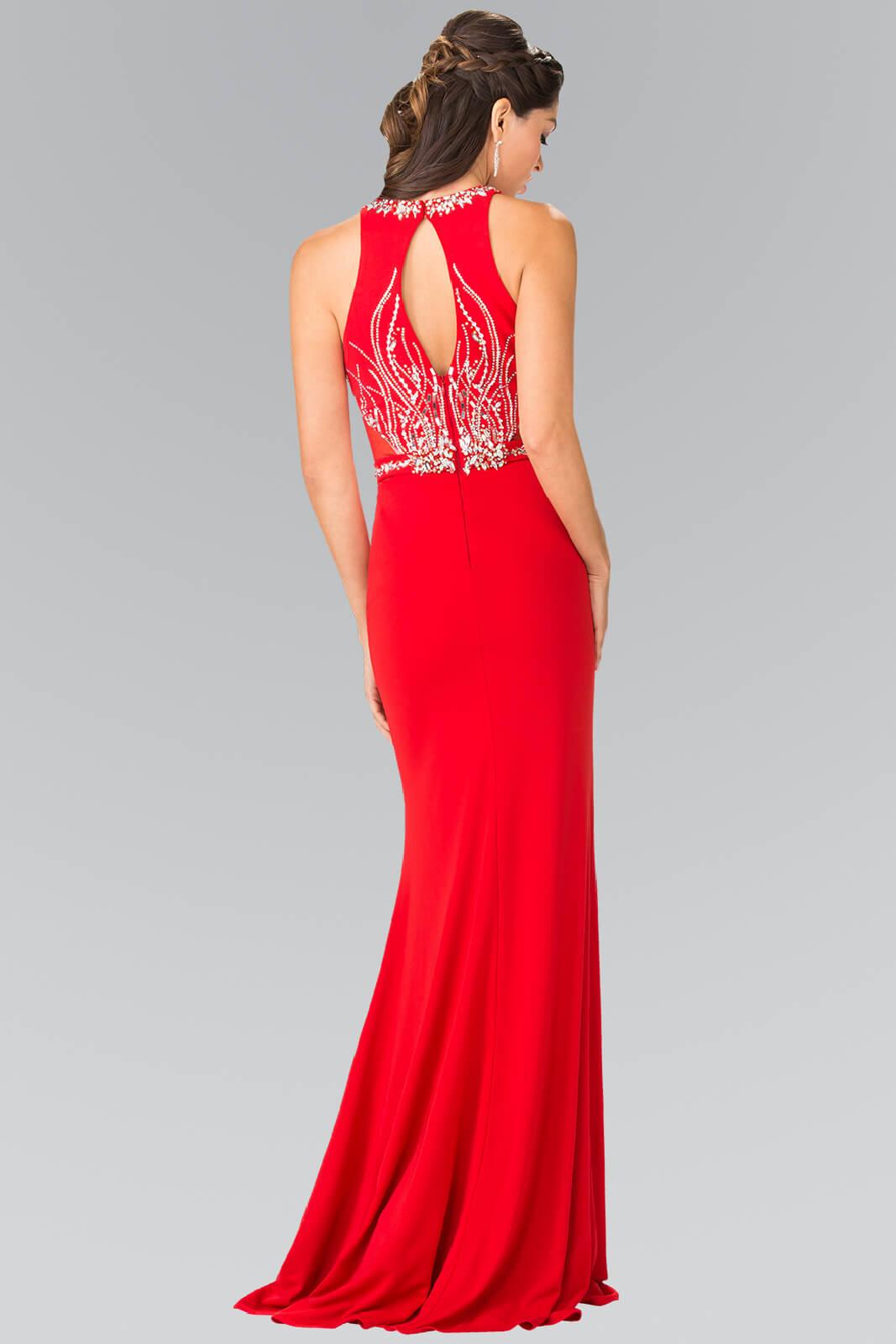 Prom Beaded Formal Dress Trumpet Gown - The Dress Outlet Elizabeth K