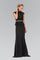 Prom Cap Sleeve Peplum Evening Long Dress - The Dress Outlet Elizabeth K