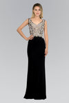 Prom Fitted Sleeveless Formal Dress Evening Gown - The Dress Outlet Elizabeth K