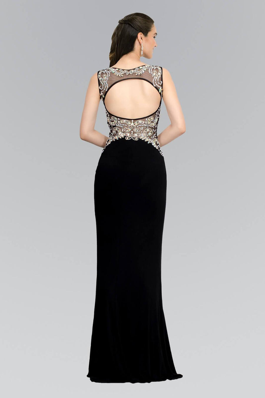 Prom Fitted Sleeveless Formal Dress Evening Gown - The Dress Outlet Elizabeth K