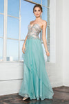 Prom Formal Strapless Sweetheart Chiffon Long Dress - The Dress Outlet Elizabeth K