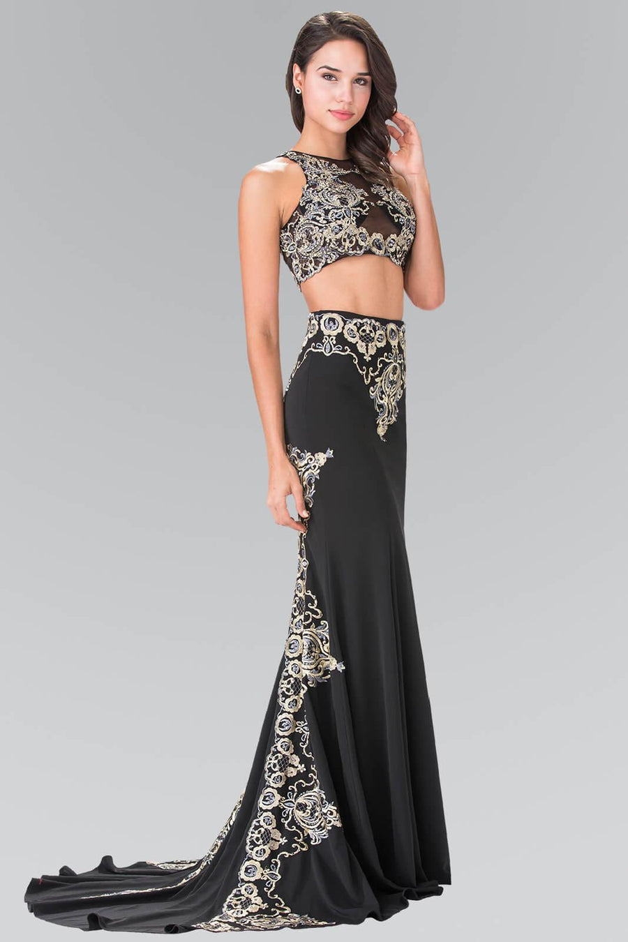 Prom Long 2 Piece Set Formal Dress Evening Dress - The Dress Outlet Elizabeth K