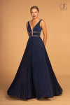 Prom Long Deep V Neck Evening Formal Dress - The Dress Outlet Elizabeth K