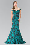 Prom Long Dress Floral Print Mermaid Gown - The Dress Outlet Elizabeth K