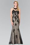 Prom Long Dress Halter Homecoming Mermaid Lace Gown - The Dress Outlet Elizabeth K