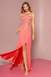 Prom Long Formal Beaded Chiffon Evening Dress - The Dress Outlet Elizabeth K