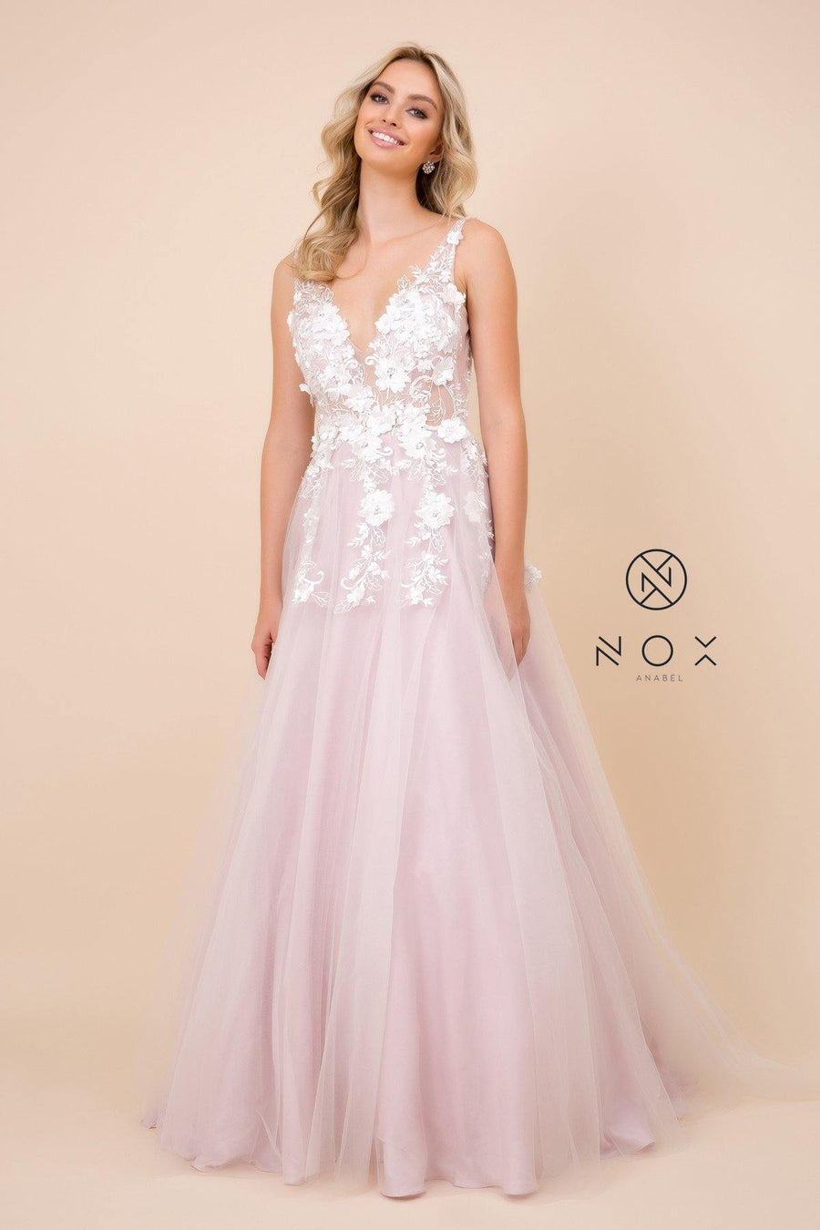 Prom Long Formal Dress Ball Gown - The Dress Outlet Nox Anabel