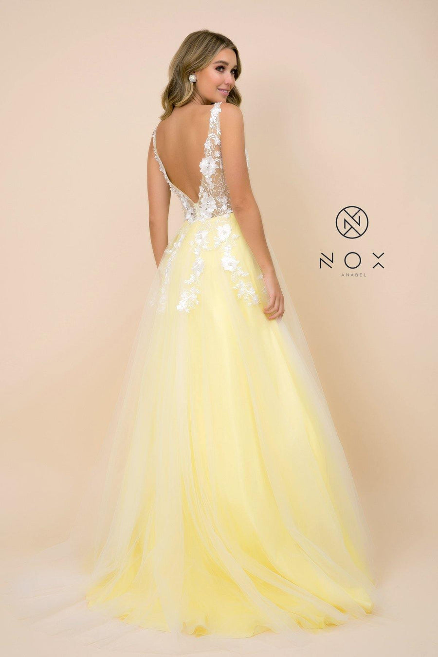 Prom Long Formal Dress Ball Gown - The Dress Outlet Nox Anabel