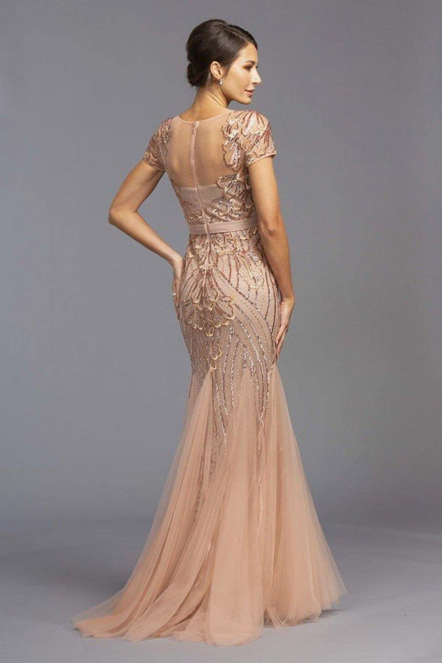 Prom Long Fitted Dress Evening Gown - The Dress Outlet Aspeed