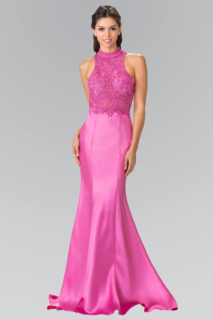 Prom Long Formal Dress Mikado Trumpet Evening Dress - The Dress Outlet Elizabeth K