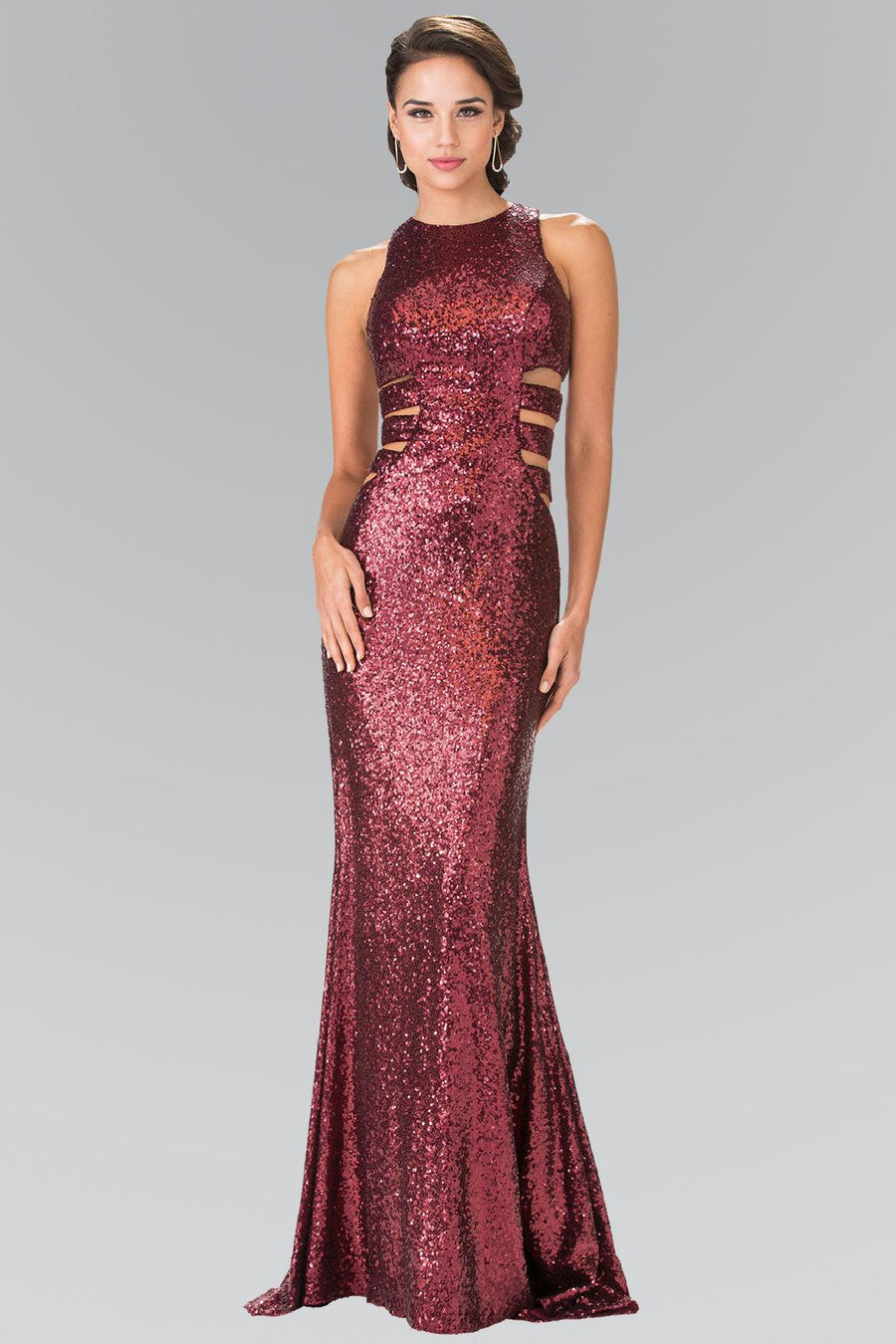 Prom Long Formal Dress Sequins Evening Gown - The Dress Outlet Elizabeth K