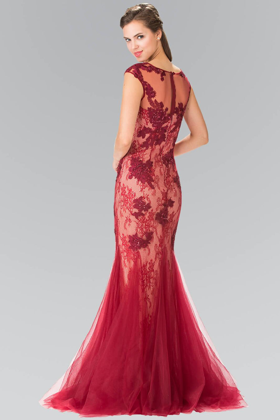 Prom Long Formal Evening Trumpet Dress - The Dress Outlet Elizabeth K