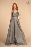 Prom Long Formal with Pockets Evening Dress - The Dress Outlet Elizabeth K