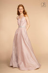 Prom Long Formal with Pockets Evening Dress - The Dress Outlet Elizabeth K