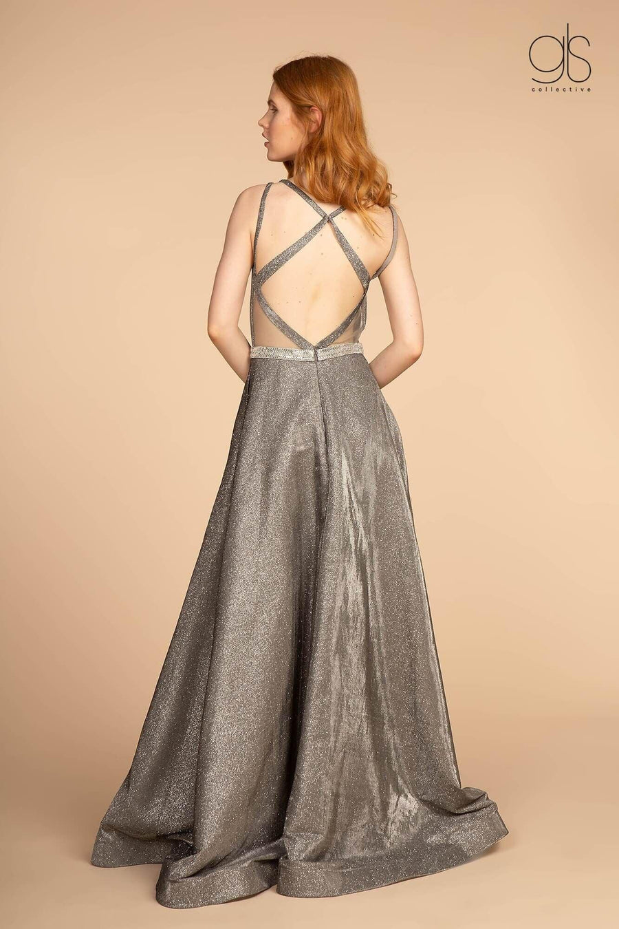 Prom Long Formal with Pockets Evening Dress - The Dress Outlet Elizabeth K