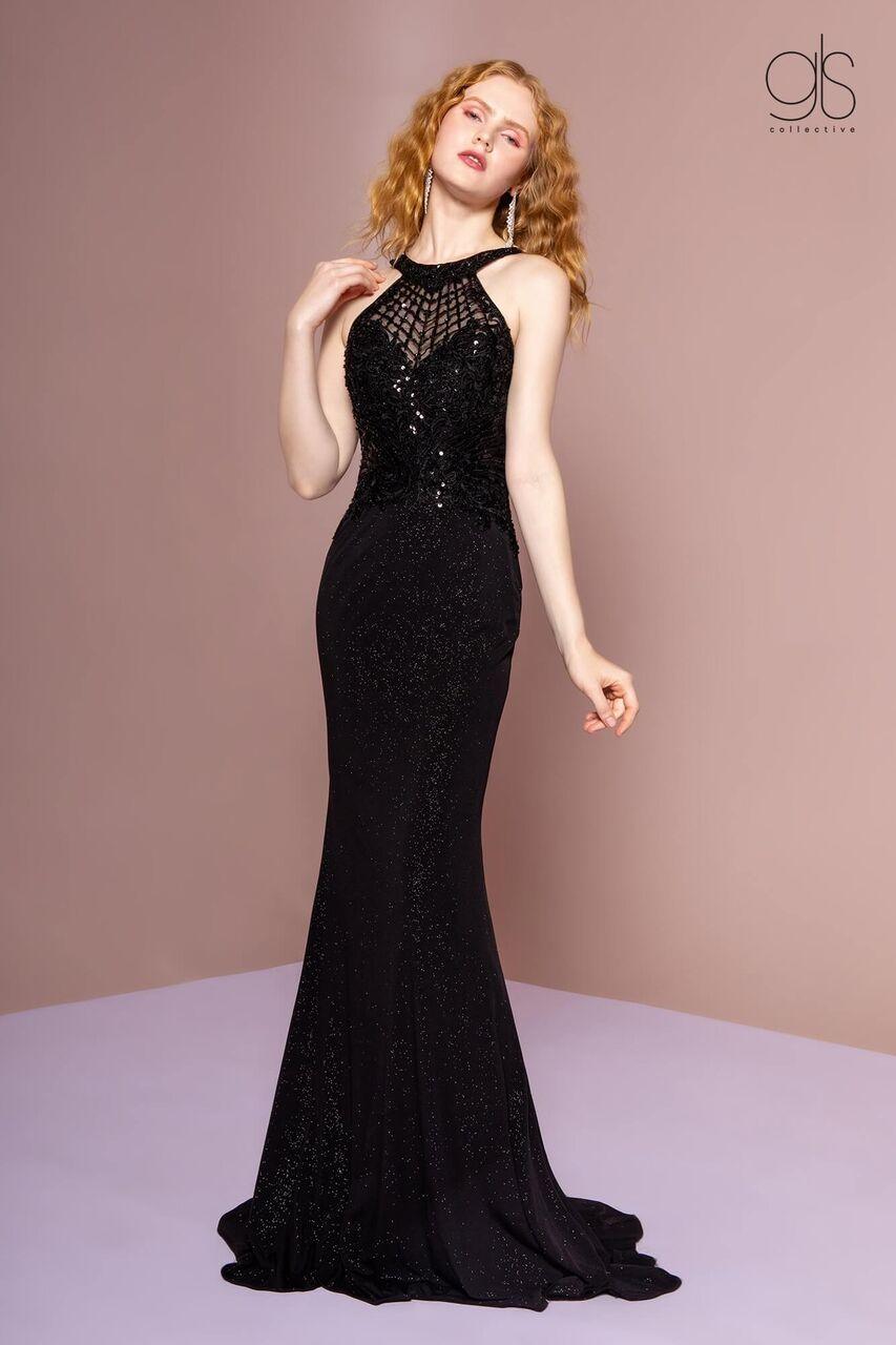 Prom Long Halter Formal Evening Dress - The Dress Outlet Elizabeth K