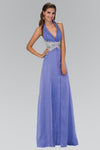 Prom Long Halter Neck Chiffon Evening Dress - The Dress Outlet Elizabeth K