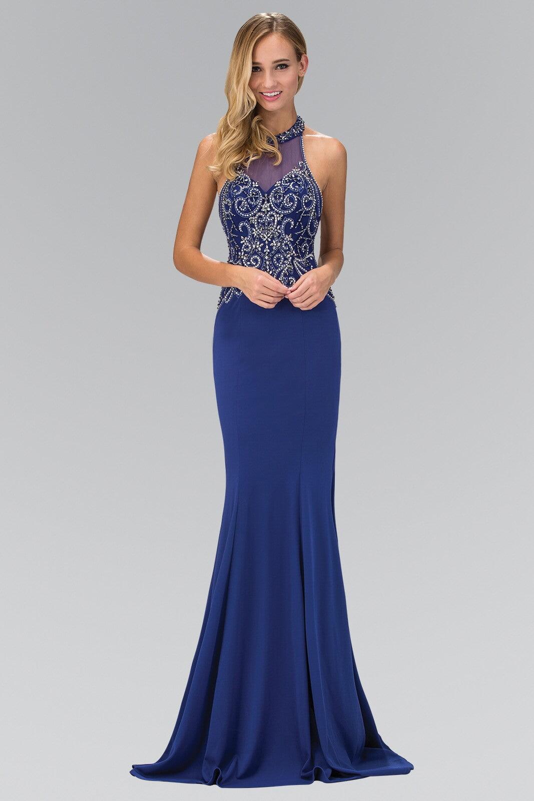 Prom Long Halter Neck evening Dress | DressOutlet – The Dress Outlet