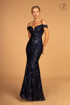 Prom Long Off Shoulder Mermaid Evening Dress - The Dress Outlet Elizabeth K