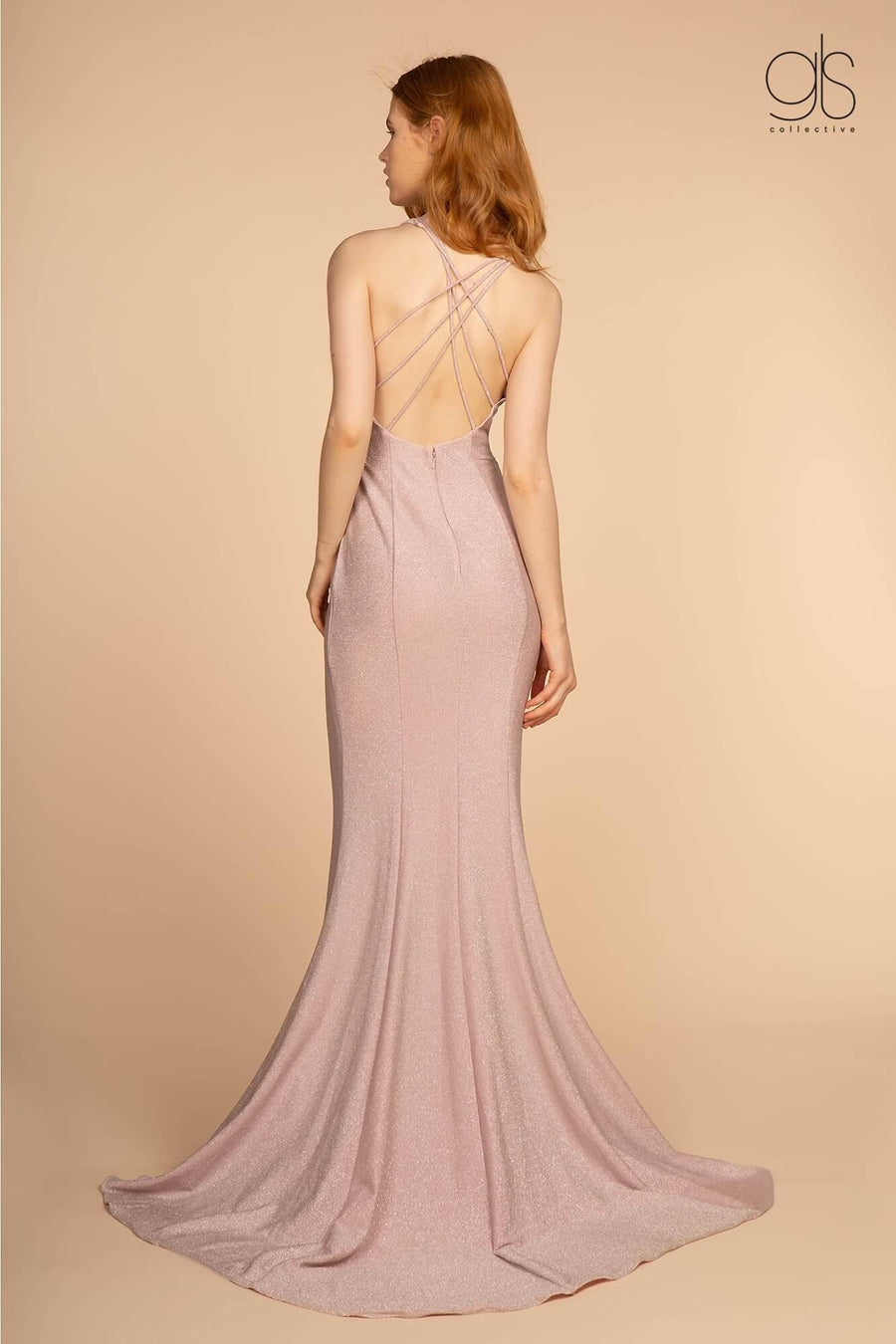 Prom Long Open Back Mermaid Evening Dress - The Dress Outlet