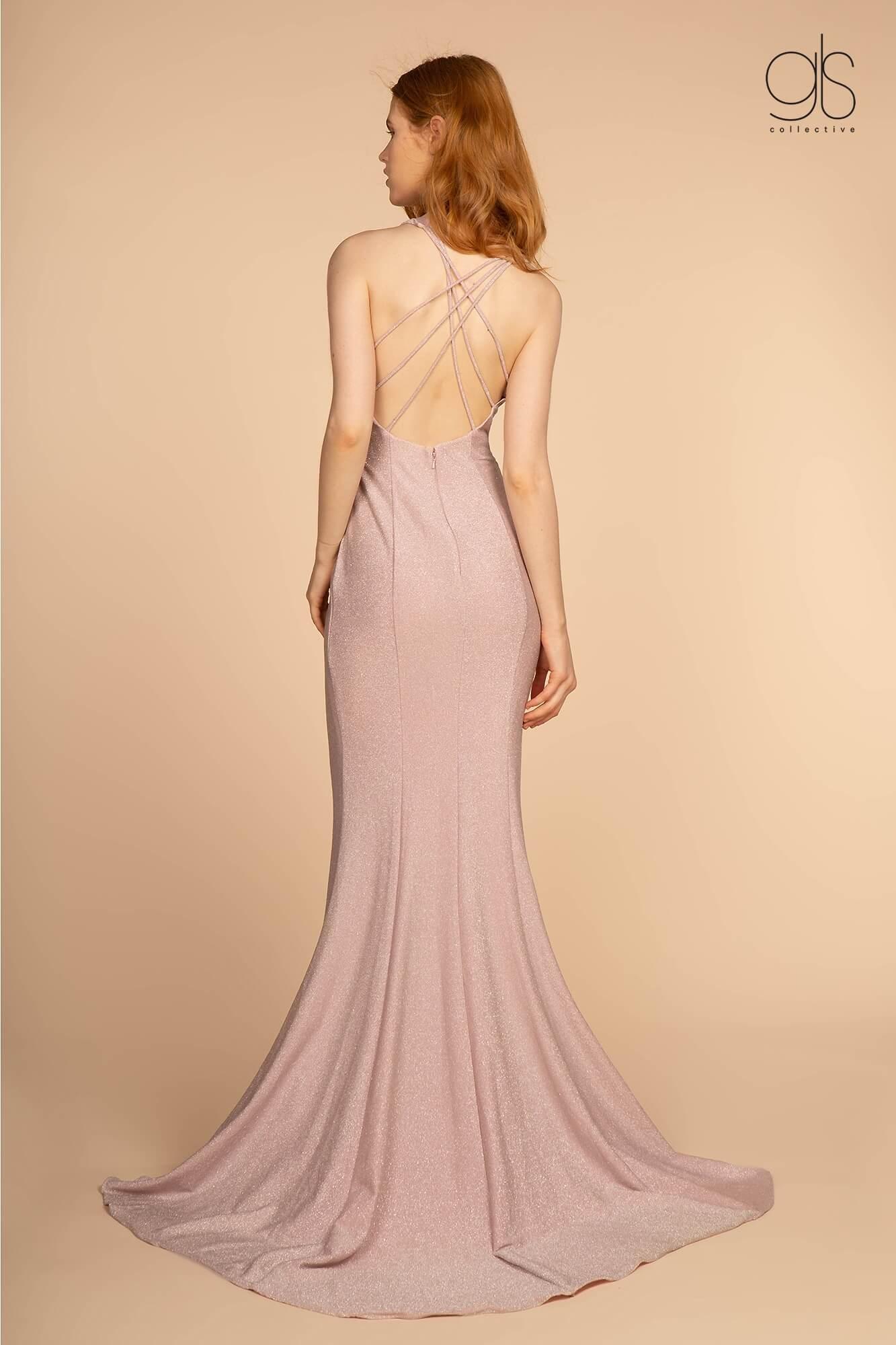 Prom Long Open Back Mermaid Evening Dress - The Dress Outlet