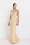 Prom Long Sleeveless Formal Lace Evening Gown - The Dress Outlet Elizabeth K