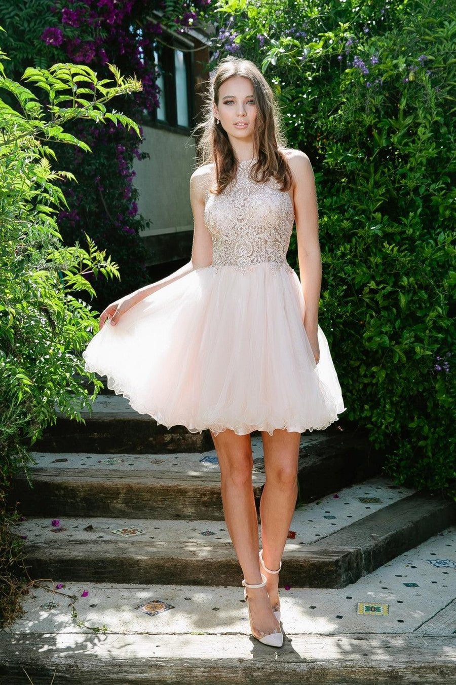 Prom Short Dress Sleeveless Homecoming - The Dress Outlet Nox Anabel