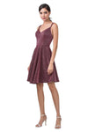 Prom Short Glitter Knit Homecoming Cocktail Dress - The Dress Outlet