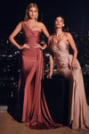 Prom Dresses Long Prom Fitted Dress Sienna Rose - Dusty Rose