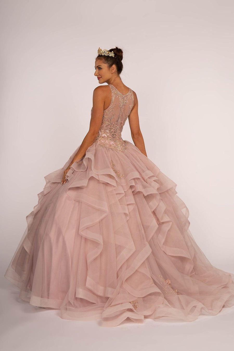 Quinceanera Dress Long Sweet 16 Gown - The Dress Outlet Elizabeth K