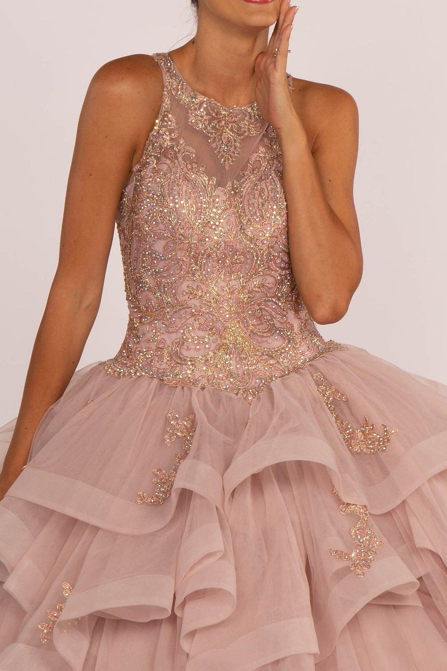 Quinceanera Dress Long Sweet 16 Gown - The Dress Outlet Elizabeth K