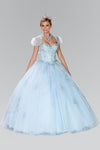 Quinceanera Embellished Tulle Quinceanera Dress with Bolero - The Dress Outlet Elizabeth K