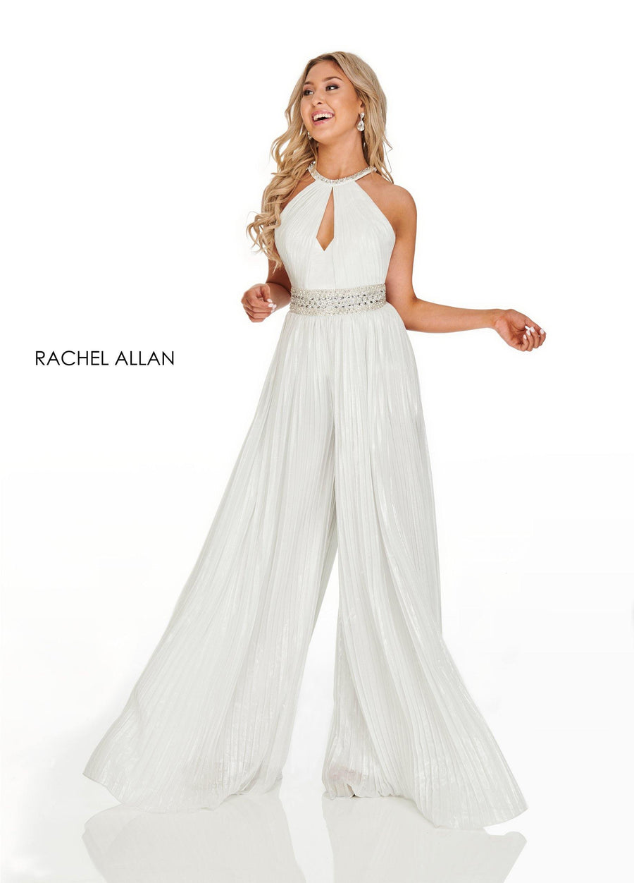 Rachel Allan Beaded Formal Jumpsuit - The Dress Outlet