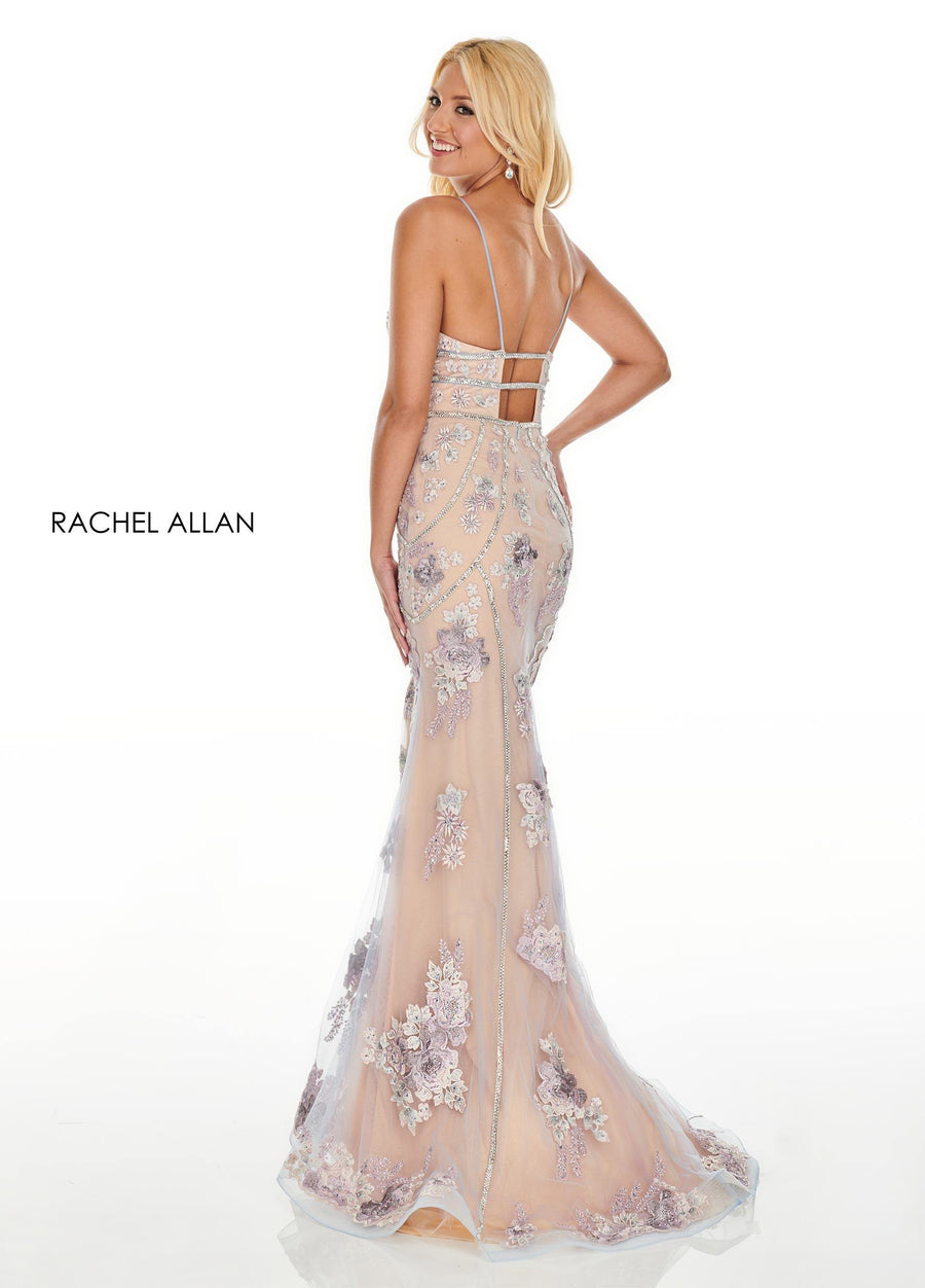 Rachel Allan Fitted Long Prom Dress - The Dress Outlet