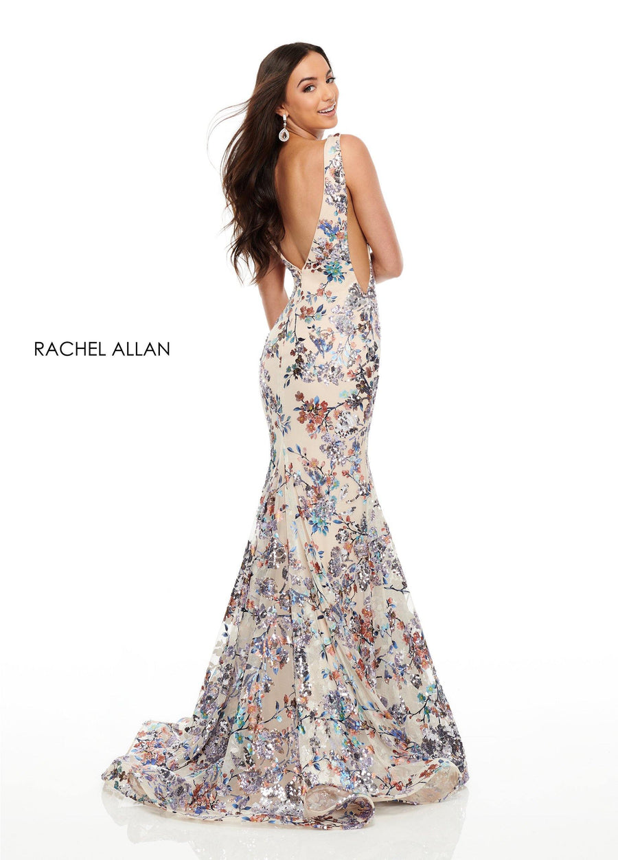 Rachel Allan Fitted Long Prom Dress - The Dress Outlet