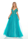 Rachel Allan Long Ball Gown Prom Dress - The Dress Outlet