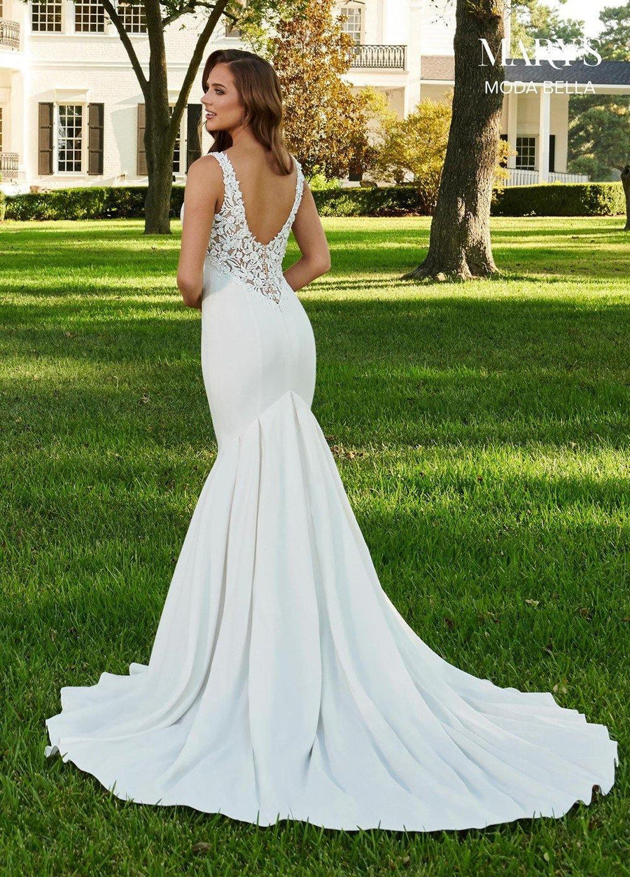 Rachel Allan Long Fitted Bridal Gown - The Dress Outlet