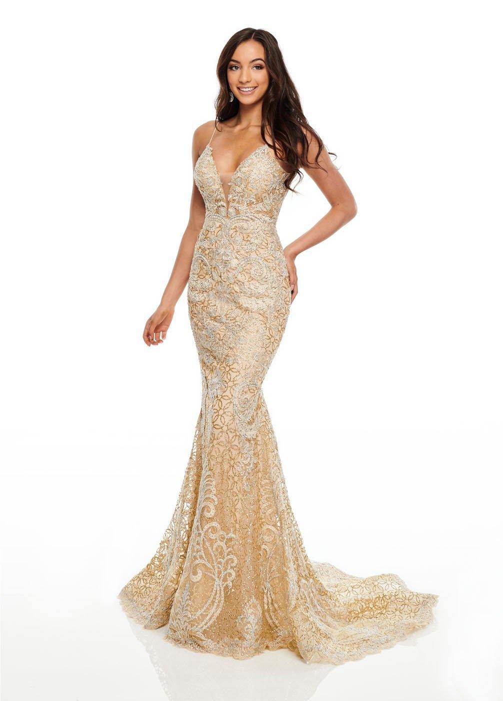 Rachel Allan Long Fitted Prom Dress - The Dress Outlet