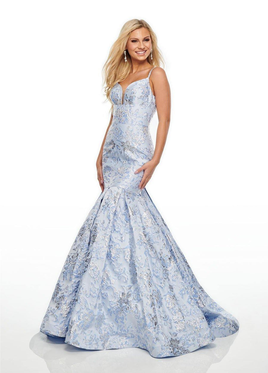 Rachel Allan Long Fitted Prom Dress Evening Gown - The Dress Outlet